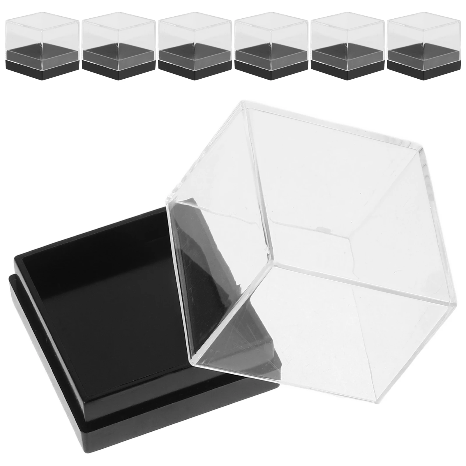 

18 Pcs Holder Mineral Specimen Box Display Case Collection Number Small Acrylic