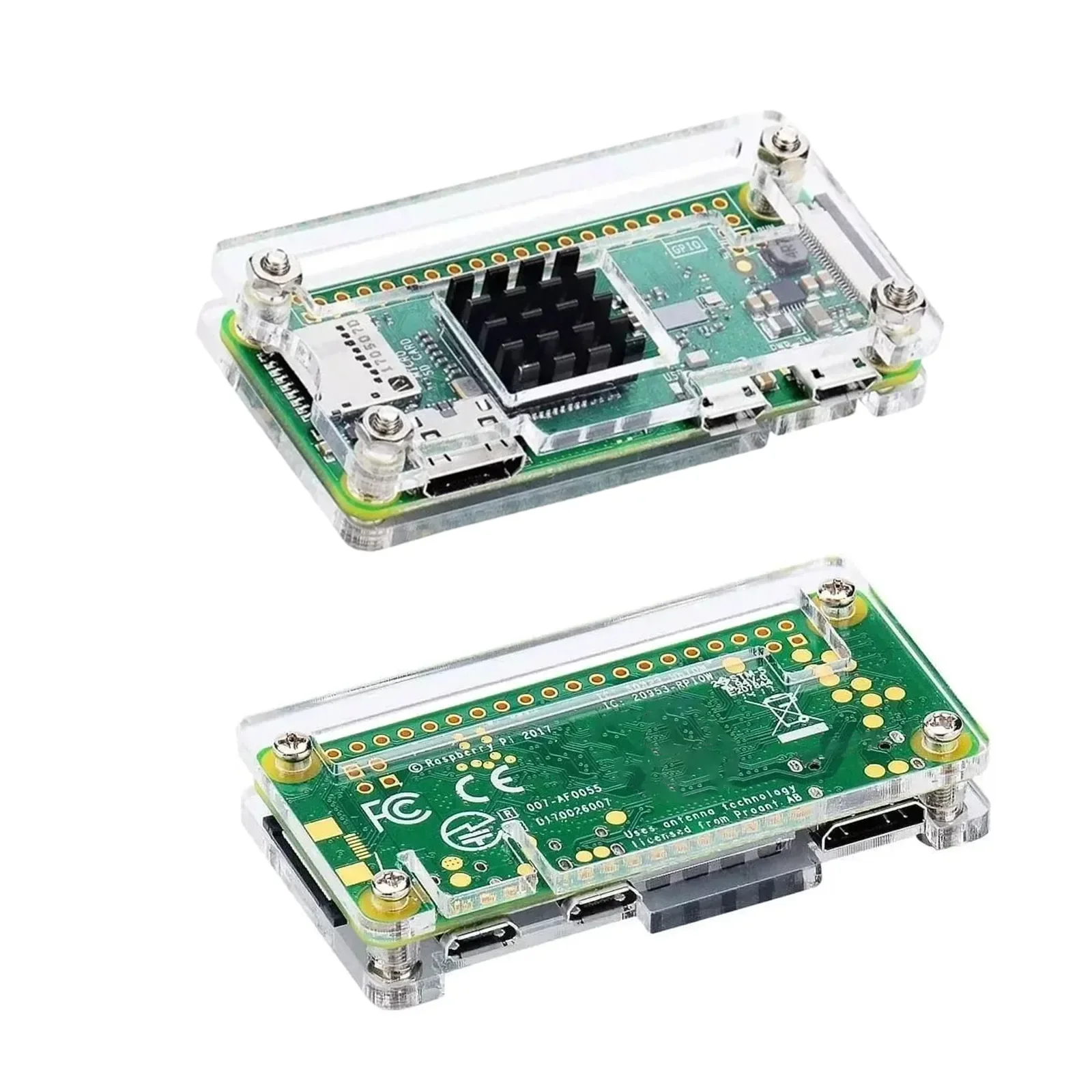 Комплект корпуса для Raspberry Pi Zero 2 Вт с блоком питания корпуса Raspberry Pi Zero 2 Вт