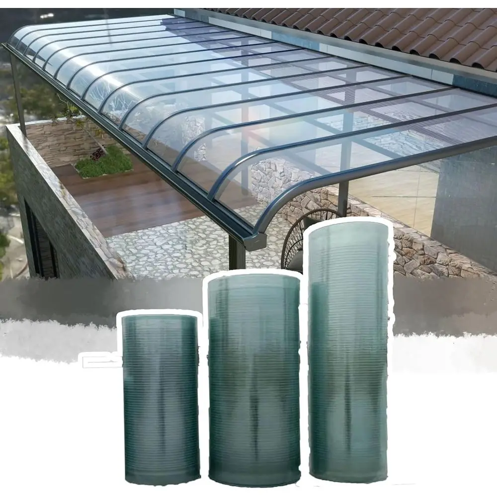 1.5mm Thick Clear Acrylic UV-Protected Panels for Greenhouse, Carport, and Shed Roofing