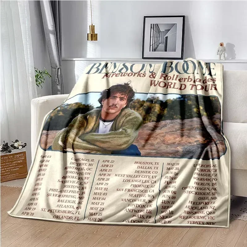 Benson Boone Blanket,singer Music Beautiful Things Blankets,Sofa Bde Car Living Room Bedroom Blankets,Decke,frazad,coperta