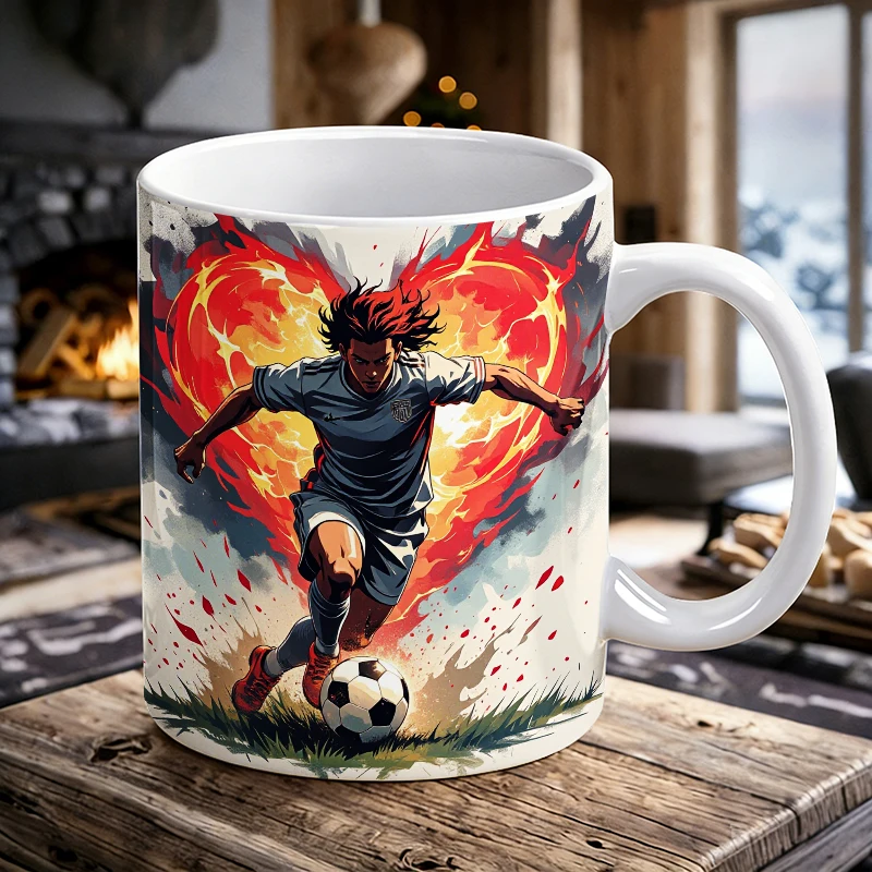

Soccer Frenzy The Art of Speed and Passion Mug Coffee Cup Ceramic Cup with a bottle opener function of 2026 Major Football Event