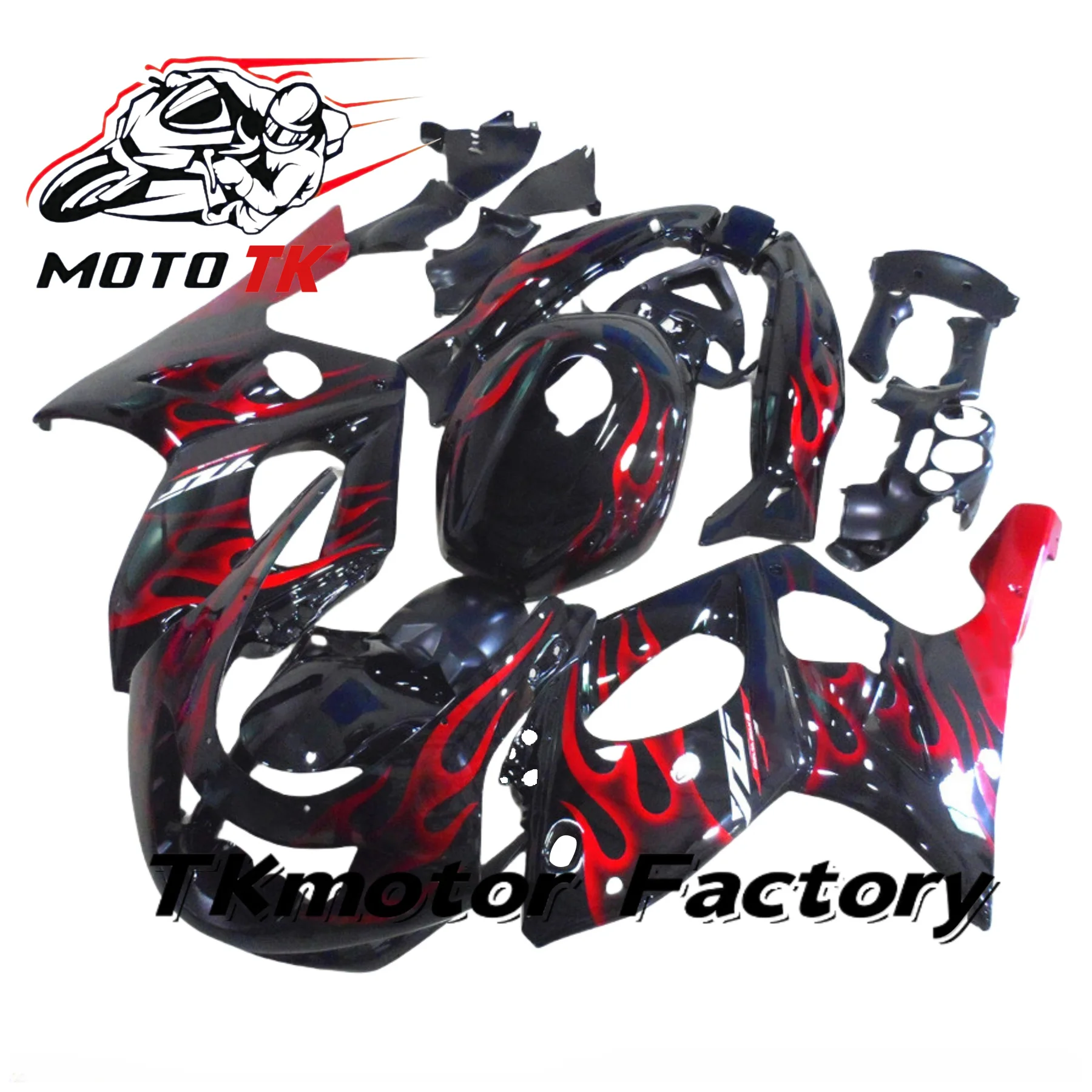 Motorcycle Bodywork Fairing Kit For Yamaha YZF600 1997-2007 07 06 05 04 03 02 01 00  Sturdy ABS  Molded Plastic Parts 1998 1999