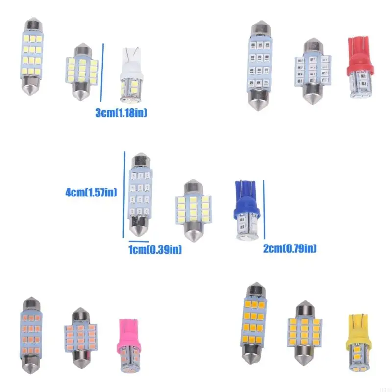 Automotive LED Replacement Bulb 24 Piece Width Lamp Spare Set for Vehicle Light Maintenance and Garage Backup H9EE