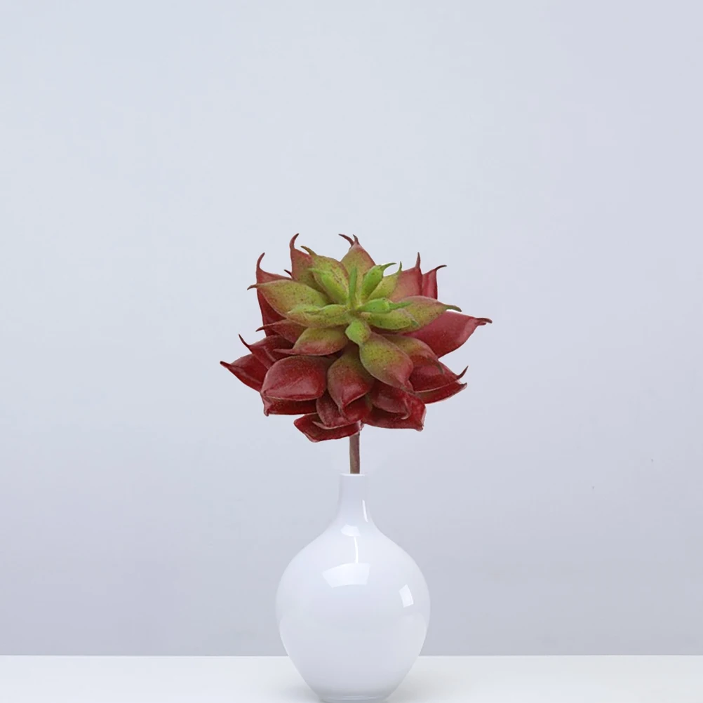 

Artificial Succulents Unpotted Cactus Small Faux Reddish Brown Plastic Plants Home Office Balcony Window Gifts Realistic