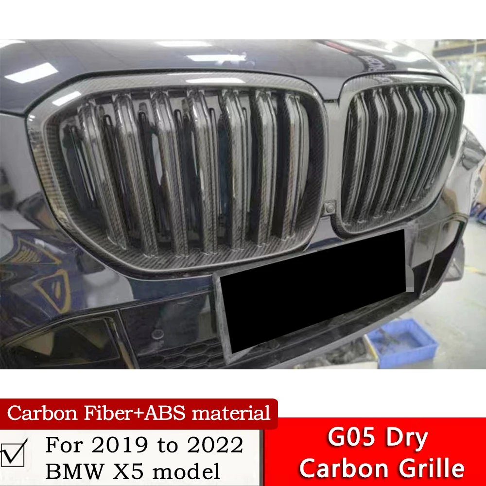 

Grille For 2019 to 2022 BMW X5 Upgrade Modifcation Replacement G05 X5 Grille Half and Full Dry Carbon Fiber Air Intake Grille