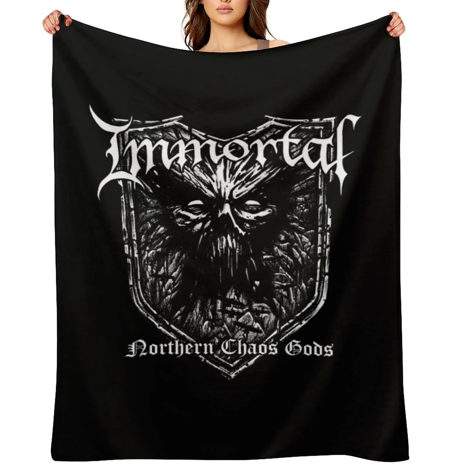 Immortal - Northern Chaos Gods Throw Blanket Plaid anime Sofa bed plaid Softest Summer Beddings Blankets