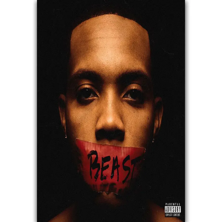 Nuevo G Herbo personalizado Hip Hop Rap música cantante-Póster artístico de seda pared Sicker decoración regalo