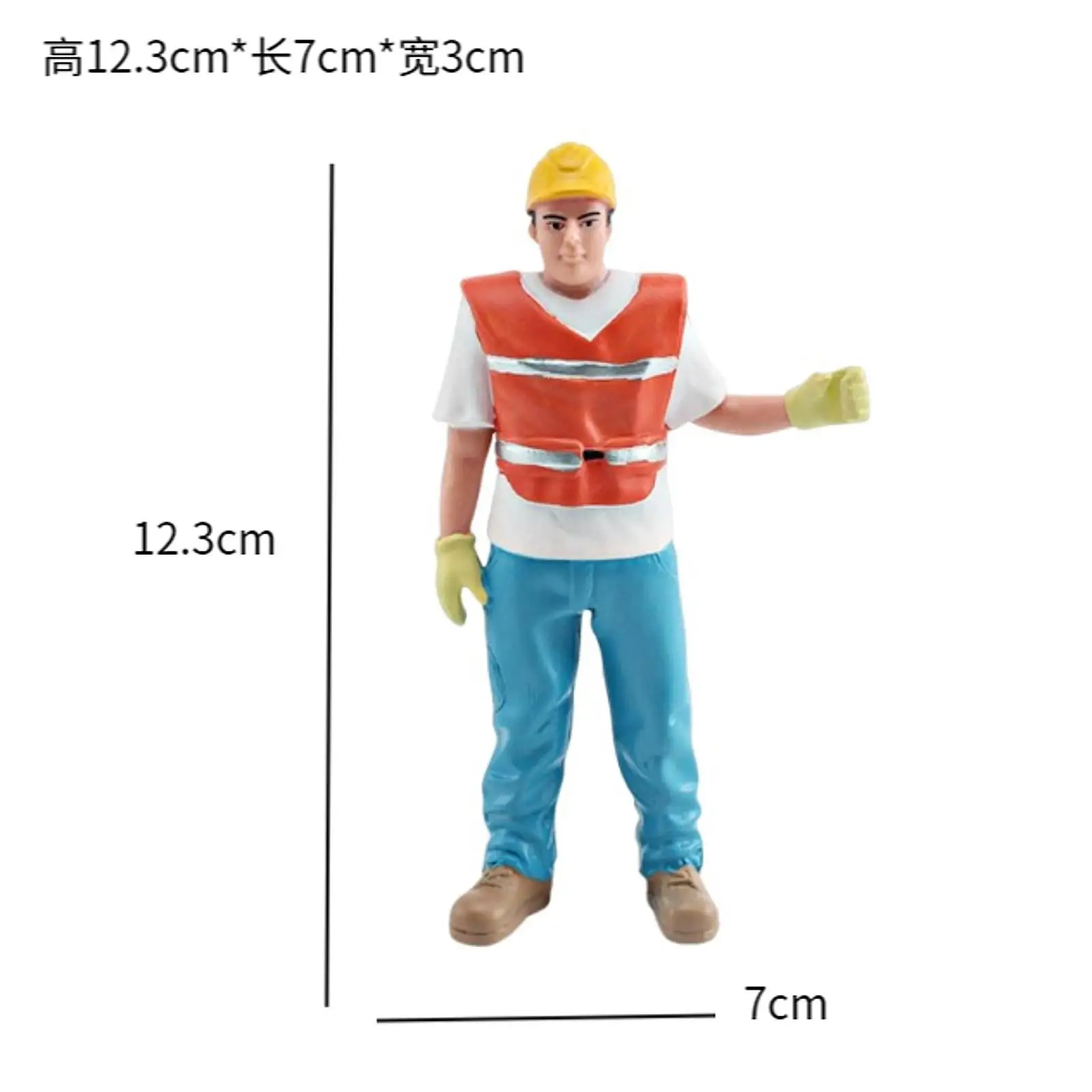 Mini Figure Hand Painted Resin People Figurine Ornament for Architectural Micro Scene Table Decoration and DIY Layout