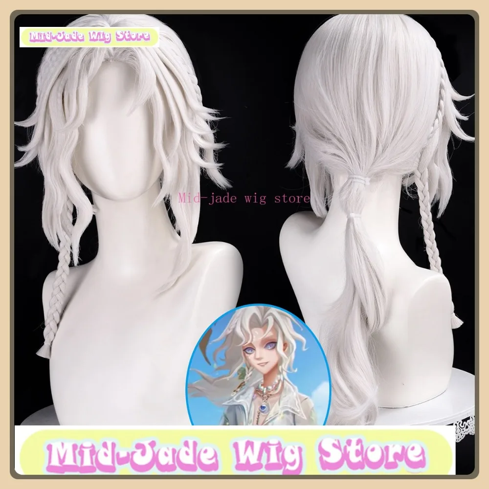 منتصف اليشم شعر مستعار مخزن الهوية الخامس مصور جوزيف شعر مستعار تأثيري ألعاب أنيمي ازياء الدعائم لعب الأدوار الباروكات #1