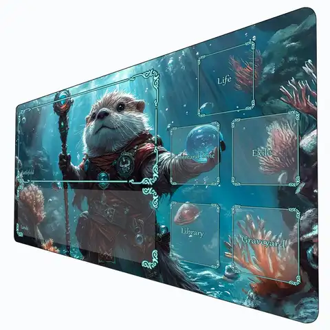 존 오터 마술사 MTG 플레이매트 데스크 매트 커맨더 플레이매트 게임 모임에 적합한 매직 카드 게임 매트