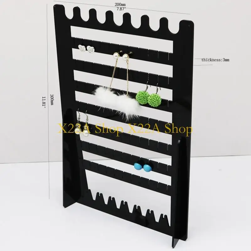 Colar colar estande breol preto para joalheria Shop Display Rack