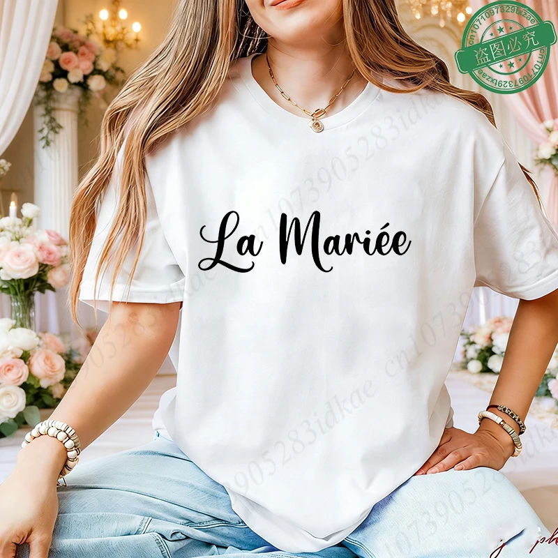 French Girls EVJF Party Tops: Future Bride Team Tees, Bridal Shower T-shirts for Single Farewell & Bachelorette Gathering