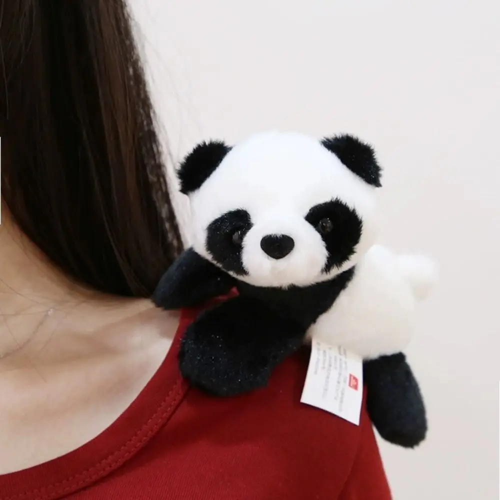 Stuffed Dolls Shoulder Plush Toy Octopus/Tiger Panda Raccoon Standing Shoulder Animals Kawaii Cartoon Magnetic Stuffed Toy