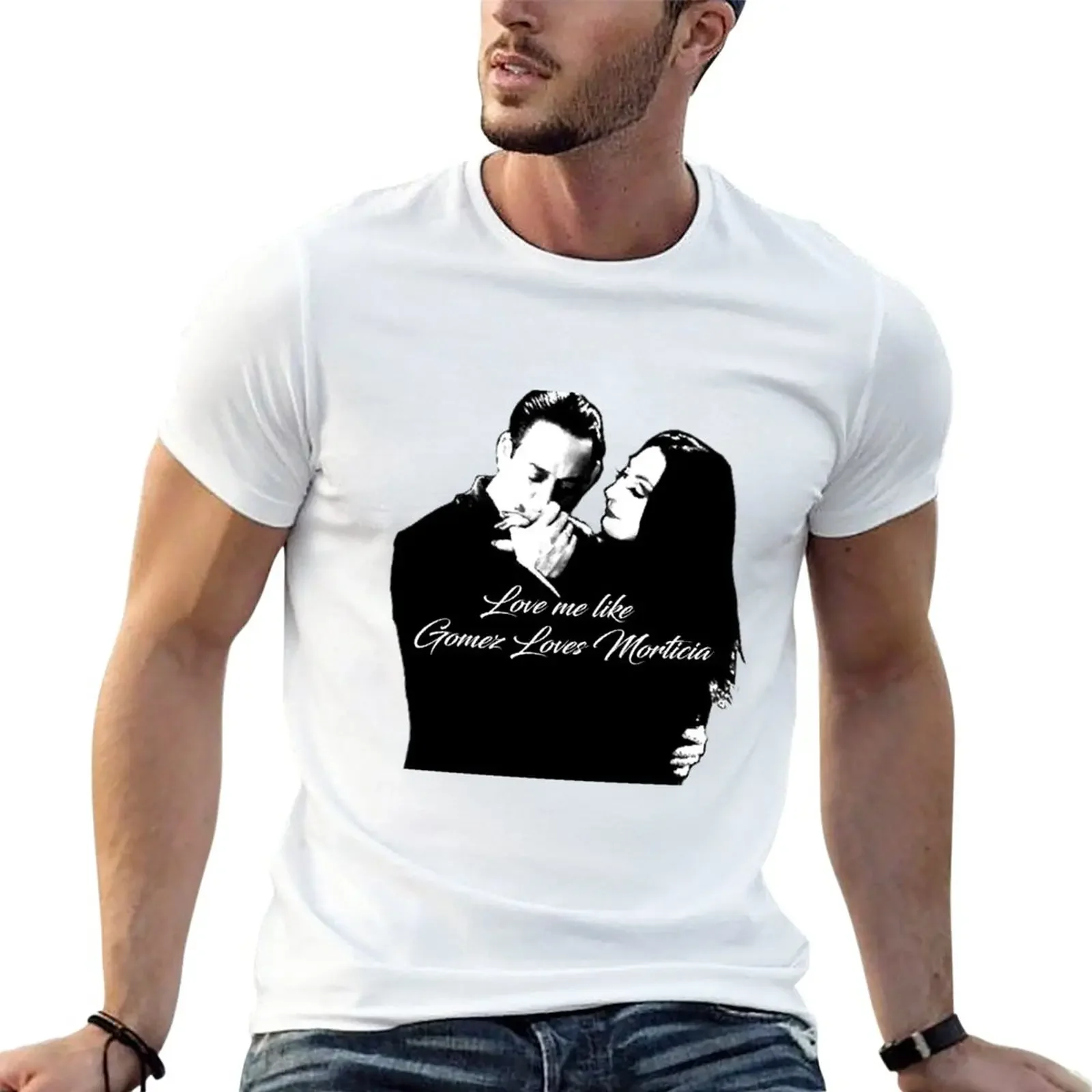 

New love me like gomez loves morticia T-Shirt blue lock new edition tees shirts graphic tees men graphic t shirts