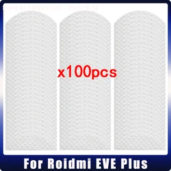 100 pcs! Disposable Mop Rag Pads For Xiaomi Roidmi EVE Plus Robotic Vacuum Cleaner High Quality Disposable Mop Cloth Accessories