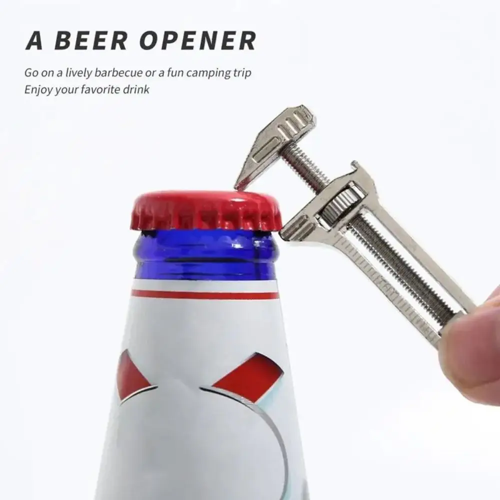 Wear Resistant Compact Wrench All-in-1 Efficient Multitool Wrench Versatile Measurement Locator Bottle Opener