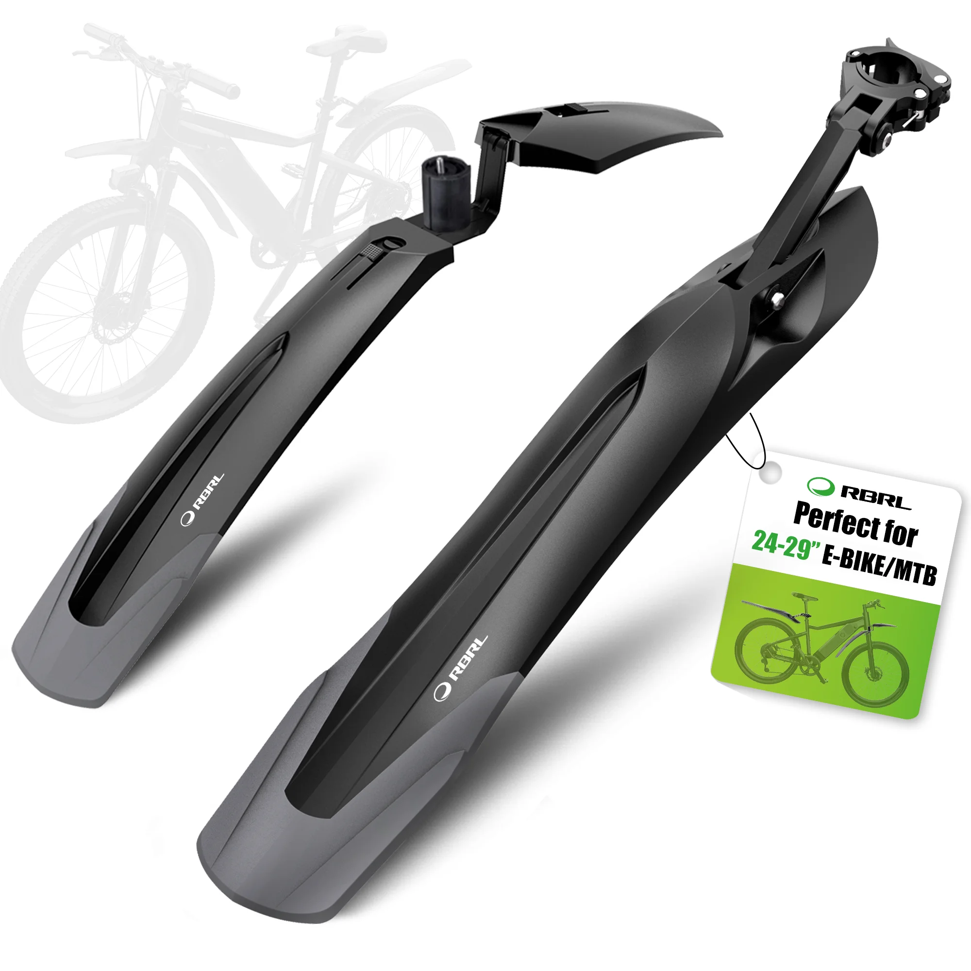 Rbrl asas de guarda-lamas de bicicleta para bicicleta 29 universal desmontagem rápida mtb paralama 24-29 proteger contra respingos de água e sujeira