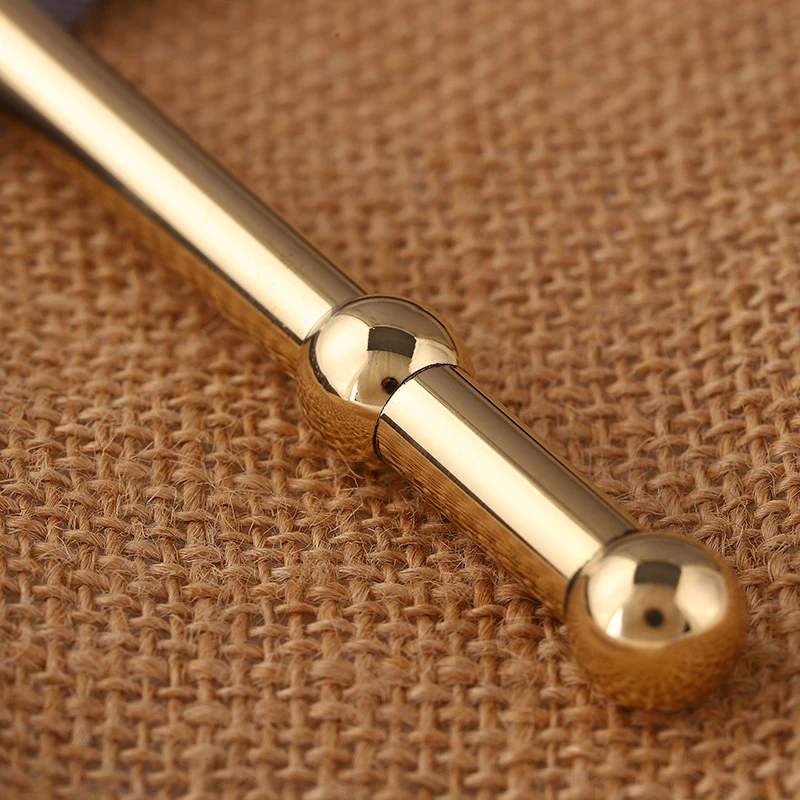 

1 шт. Медная акупунктурная ручка для точечного массажа ушей, улучшение зрения, массажер для акупунктурных точек, массажные ручки для акупунктурных точек