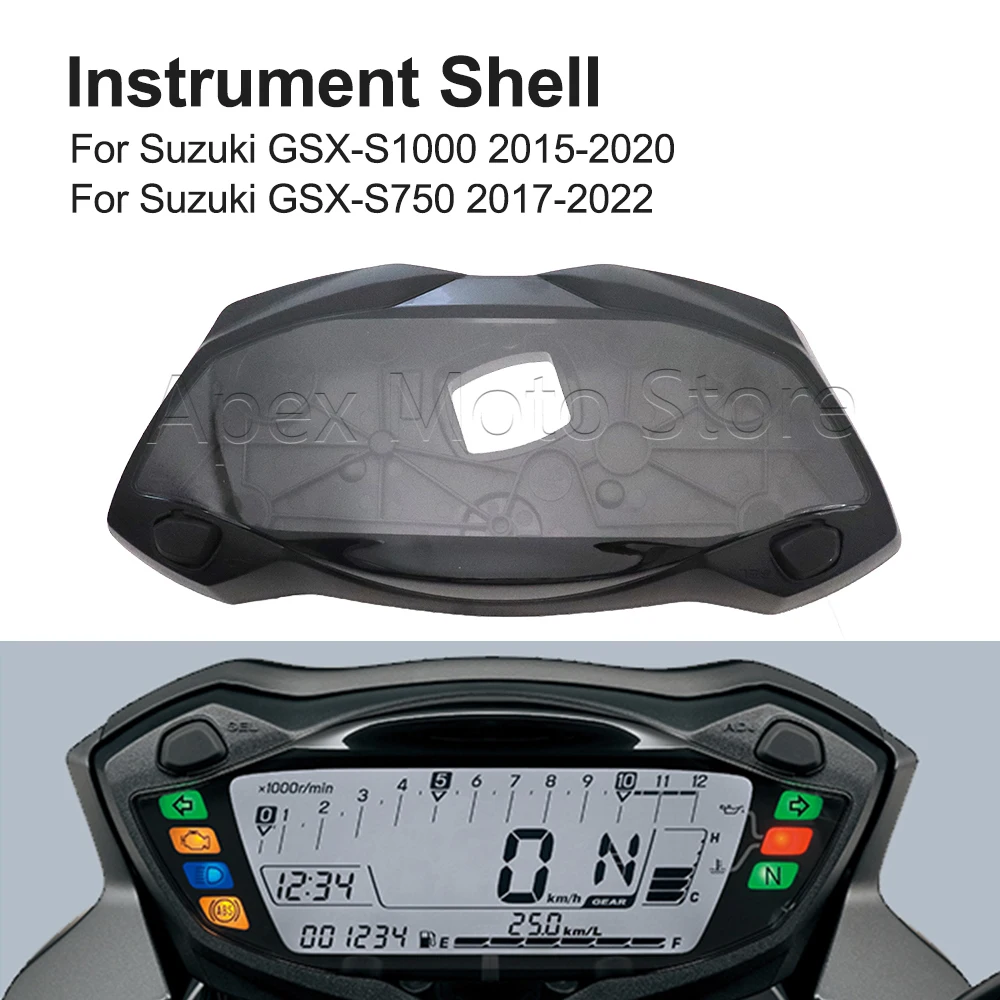 

For Suzuki GSXS 750 1000 GSX-S1000 GSX-S750 2015-2022 Motorcycle Speedometer Tachometer Gauge Case Cover Instrument Shell