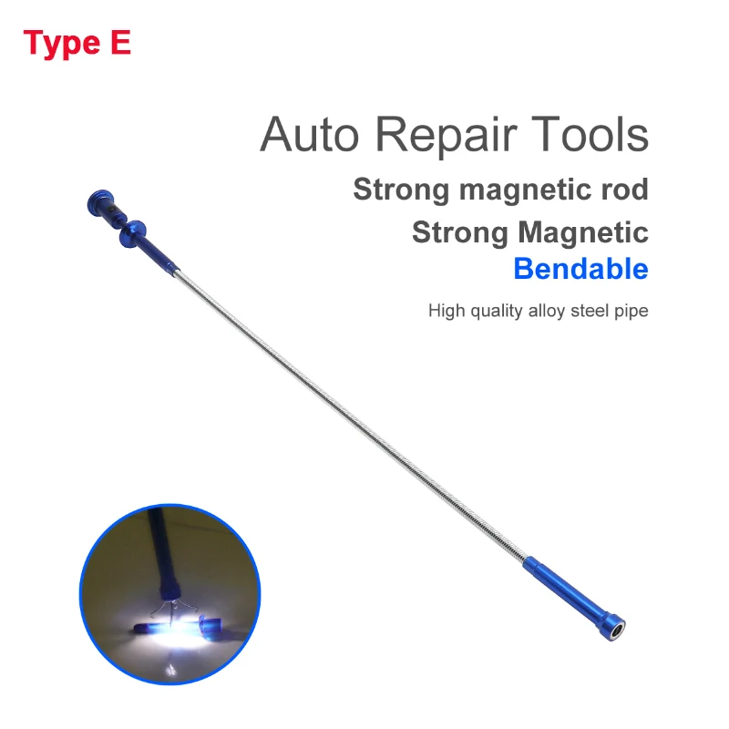 Telescopic Magnetic Pickup Flexible Spring Magnet Grab Grabber Fingers Prongs