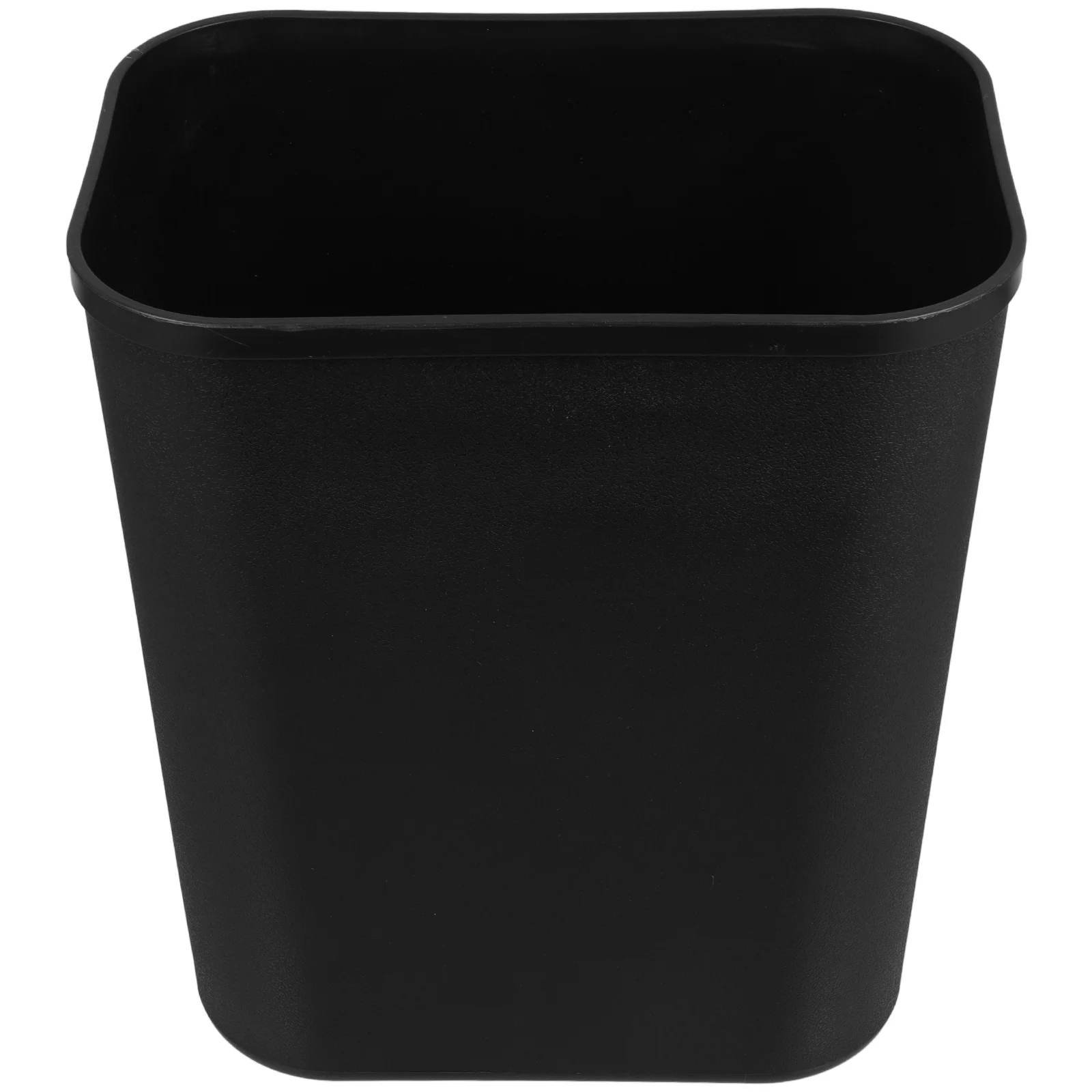 Garbage Can with Lid Black Trash Bin Japanese-style Large Capacity Office Litter Boxes