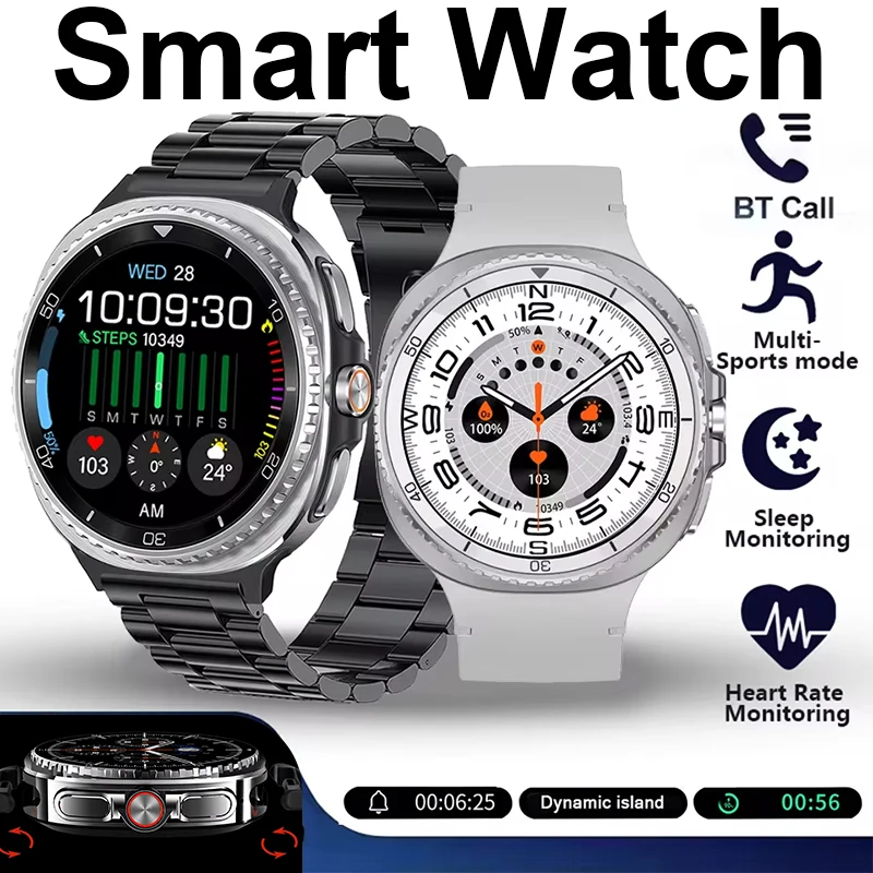 

2025 Новые Смарт-часы GUHUAVMI для мужчин 100 + спортивное видео GPS NFC 46 мм AMOLED Фитнес Спортивный трекер Запуск здоровья Смарт-часы для мужчин