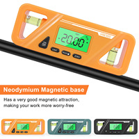 90 Degree Ruler Mini Magnetic LCD Digital Display Protractor Inclinometer Water Proof Level Box Angle Measuring Finder Level
