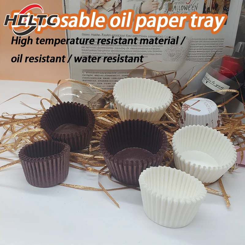 High-Temperature Resistant Baking Chocolate Paper Cups Bread And Cake Paper Cups (100 Pieces Per Pack)