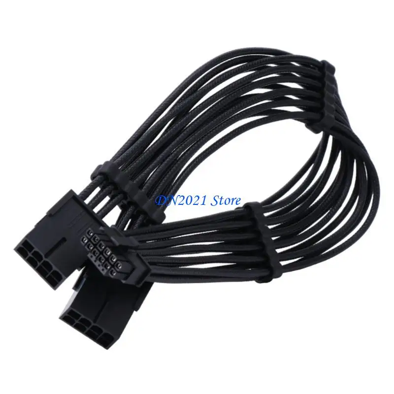 F3KE for RTX4080 and RTX4090 Series 8Pin Female to PCIE 16-Pin Straight/Elbow Head Cable with Combs Streamlined Cable