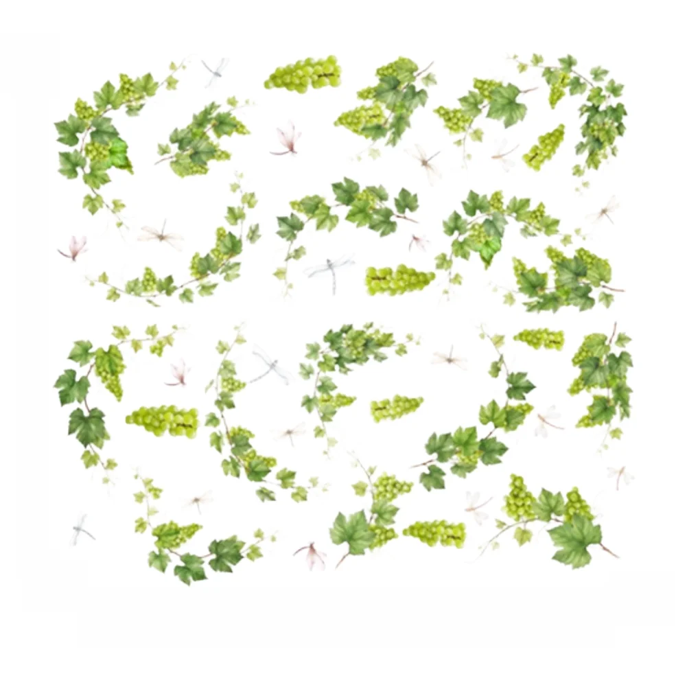 Multi-Sheet PVC Window Clings with Continuous Vine Butterfly and Dragonfly Narrative for Seamless Glass Coverage