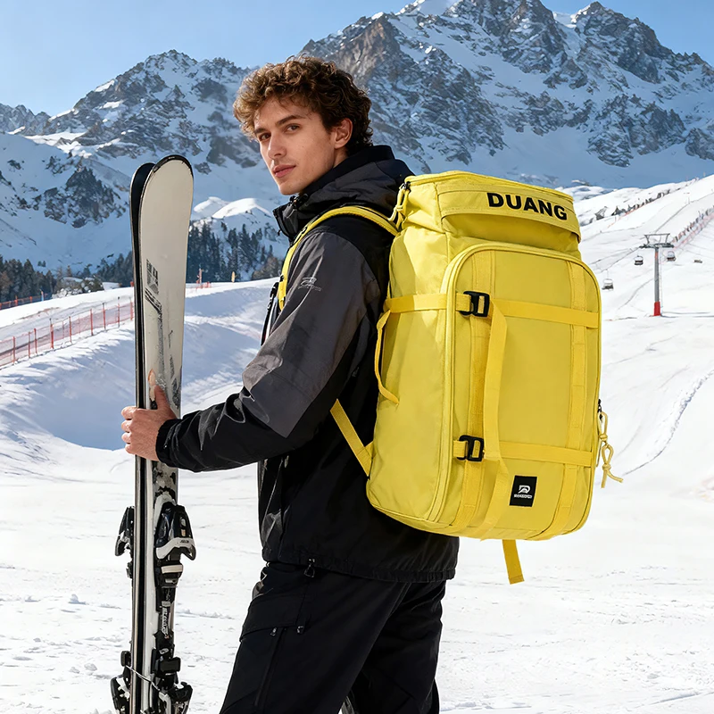 التزلج الرياضة حقيبة قاعة رياضة الرجال اللياقة البدنية السفر سكيت على ظهره كبيرة مقاوم للماء سكيت حزمة التدريب الكمبيوتر المحمول الجاف الرطب الحقائب المدرسية