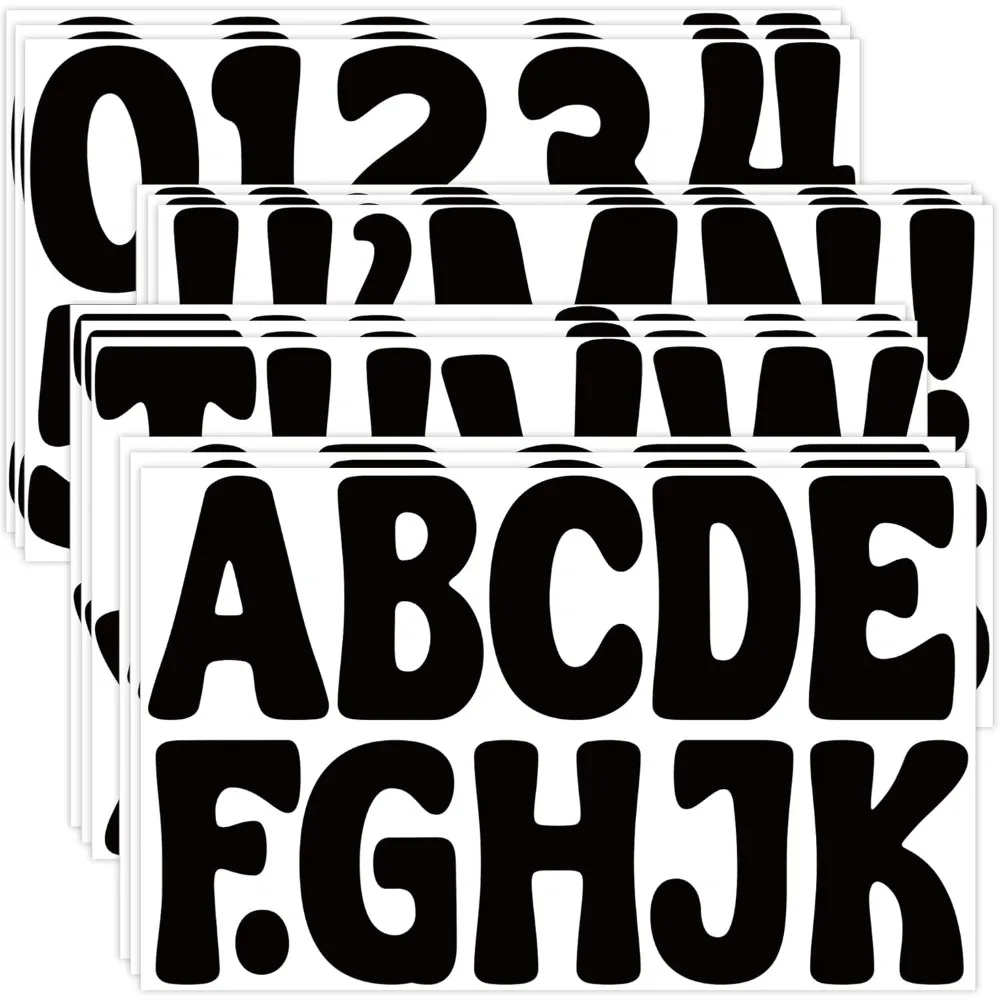 

150 PCS Letter Stickers Large Bulletin Board Letters Alphabet Number Stickers Vinyl Waterproof Self-Adhesive Stick on Letters fo