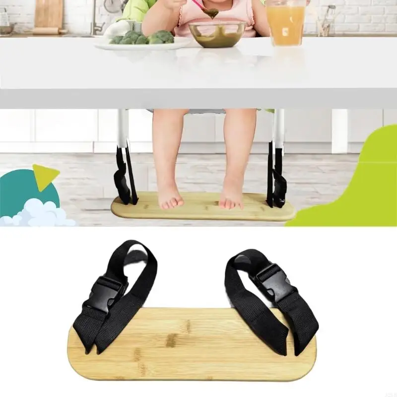 Upgrades Baby High Chair Footrest Addresses Common Footstool Deficiency Adjustable Locking Buckles for Ergonomic Support A2UB