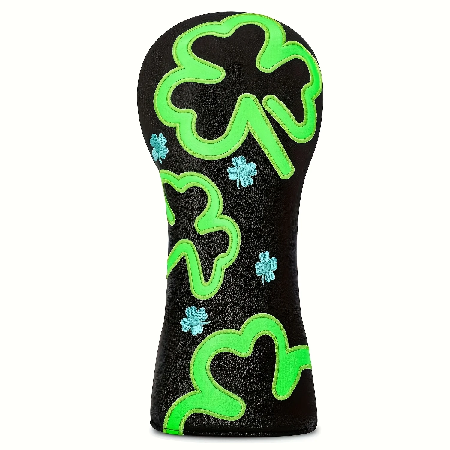 Compatible for Most Brands Clover Fun Golf Club Cover - Driver/Fairway/Hybrid Wood Headcovers with Four- Clover,