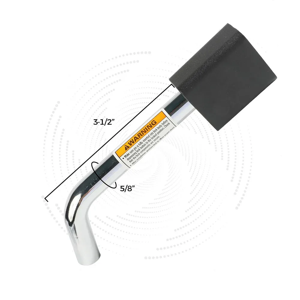 Serratura per rimorchio di sicurezza Serratura per auto a testa quadrata Parti modificate Serratura per rimorchio in ferro di sicurezza