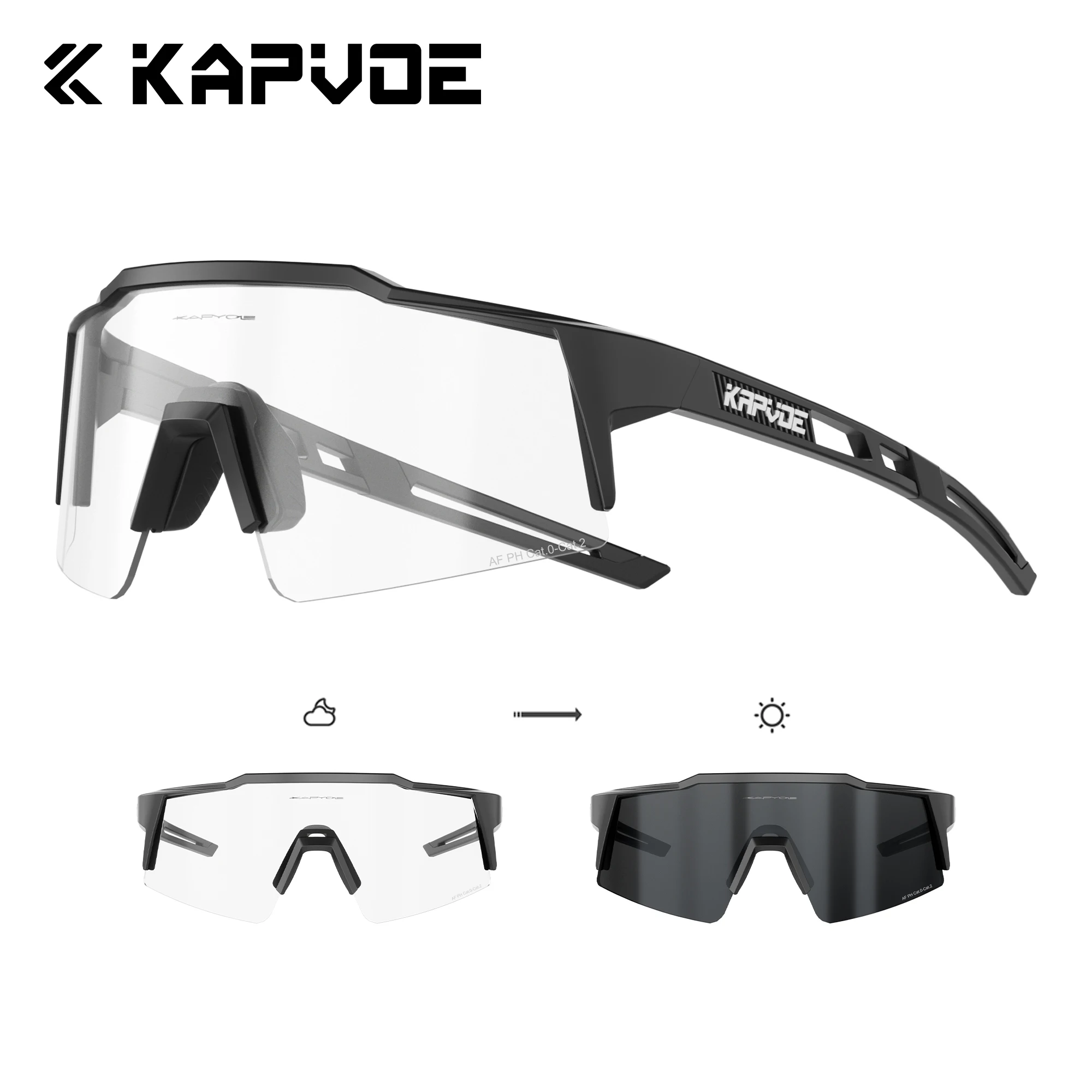 Kapvoe photo chrome Fahrrads onnen brille für Männer Brille Mode Mountainbike Straßen geschwindigkeit coole Brille Brillen Sport MTB Fahrrad