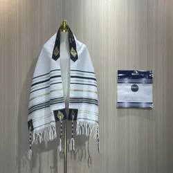 Lenço árabe do estilo étnico, xale, oração judaica Tallit, F50 * 180cm