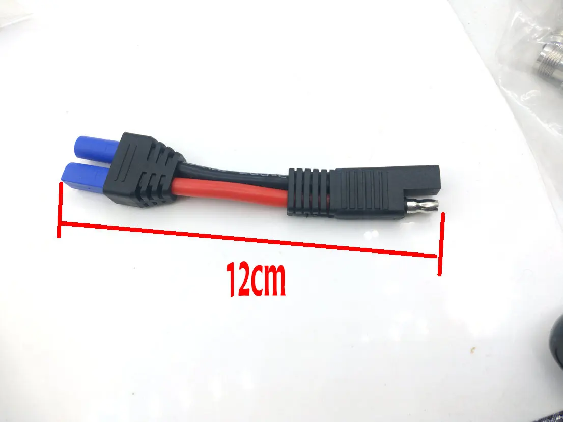 

10PCS EC5 Female to SAE Power Automotive Cable 10AWG 12cm Soft silicone Cable