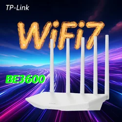 TP-LINK WiFi7 Gigabit Dual Band 5G Wireless Router Dual Band Aggregation Intelligent 3600M MESH Networking BE3600  Wifi Extender