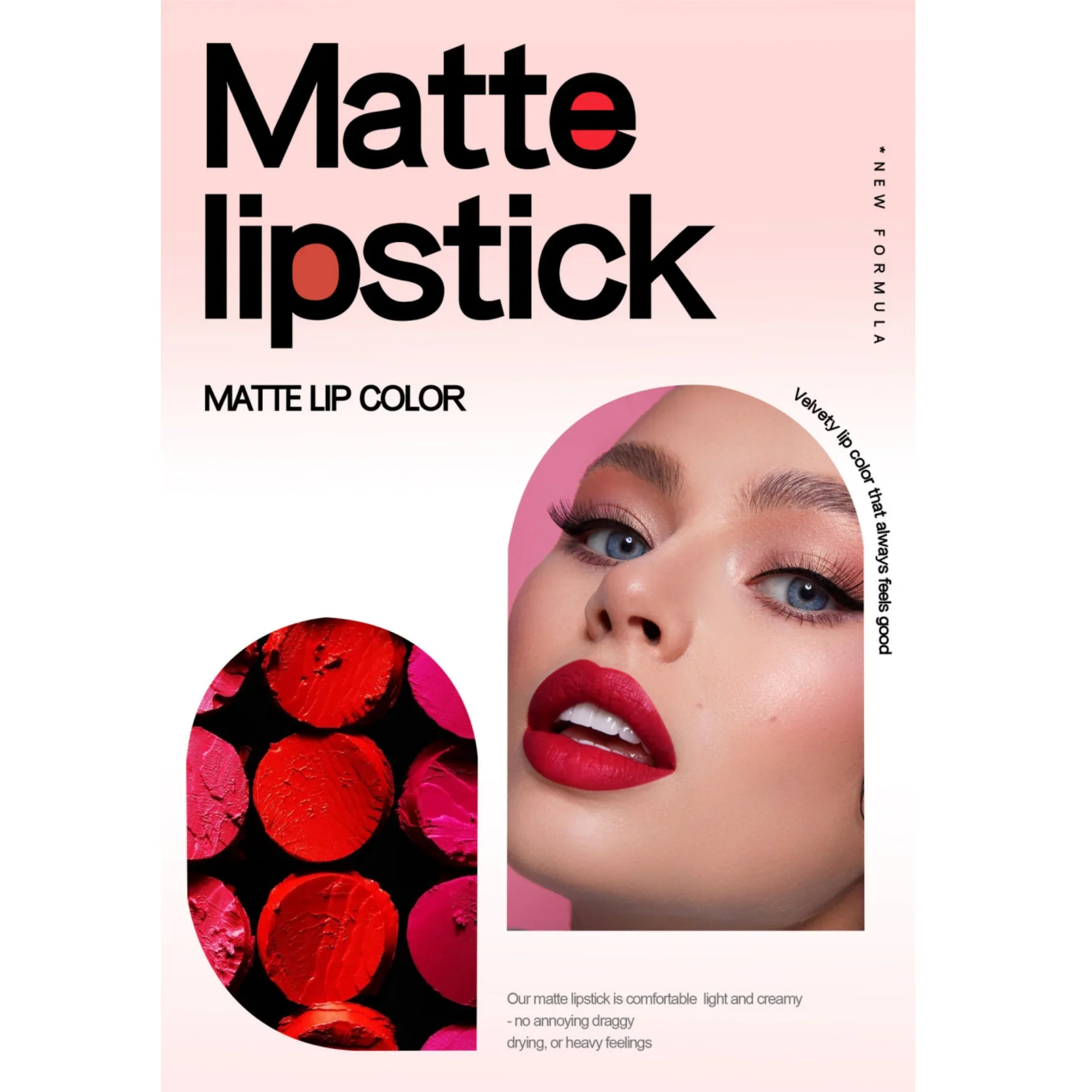 HANDAIYAN Samt Matt Lippenstift Geschenkbox Set Schlanke Lippenstifthülsen Langlebige Antihaft-Tasse Koreanisches Lipgloss-Make-up