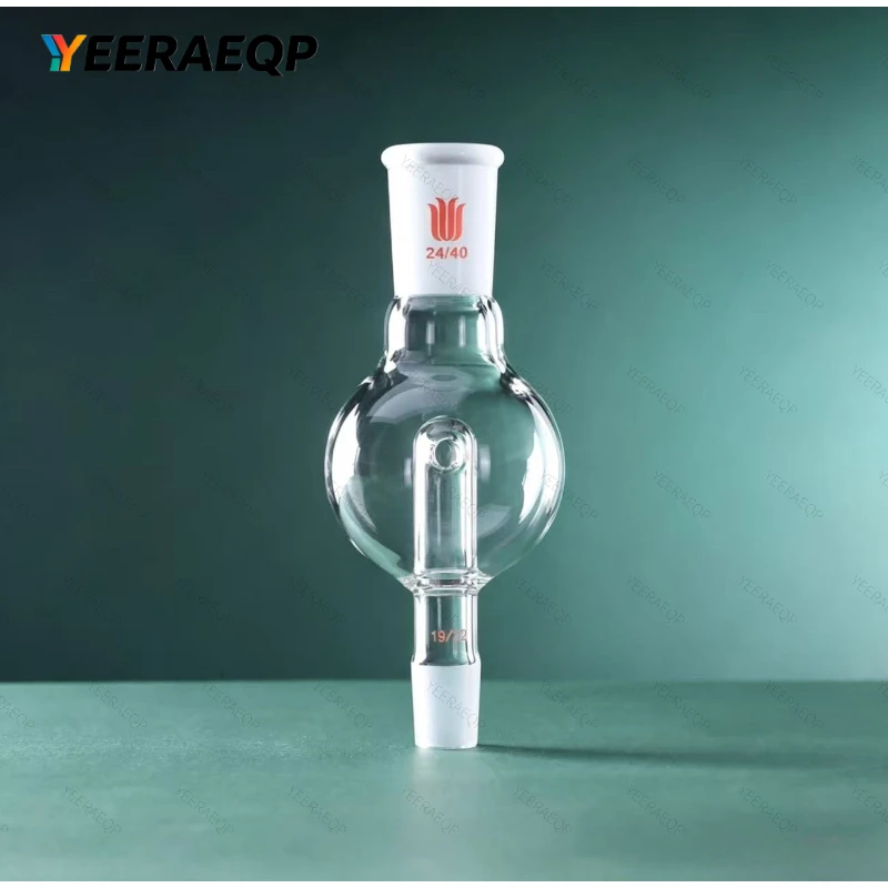 SYNTHWARE Splash Proof Ball Capacity 100mL/250mL Female 24/40 29/42 Male 14/20 19/22 24/40 29/42, Borosilicate Glass Bump Trap