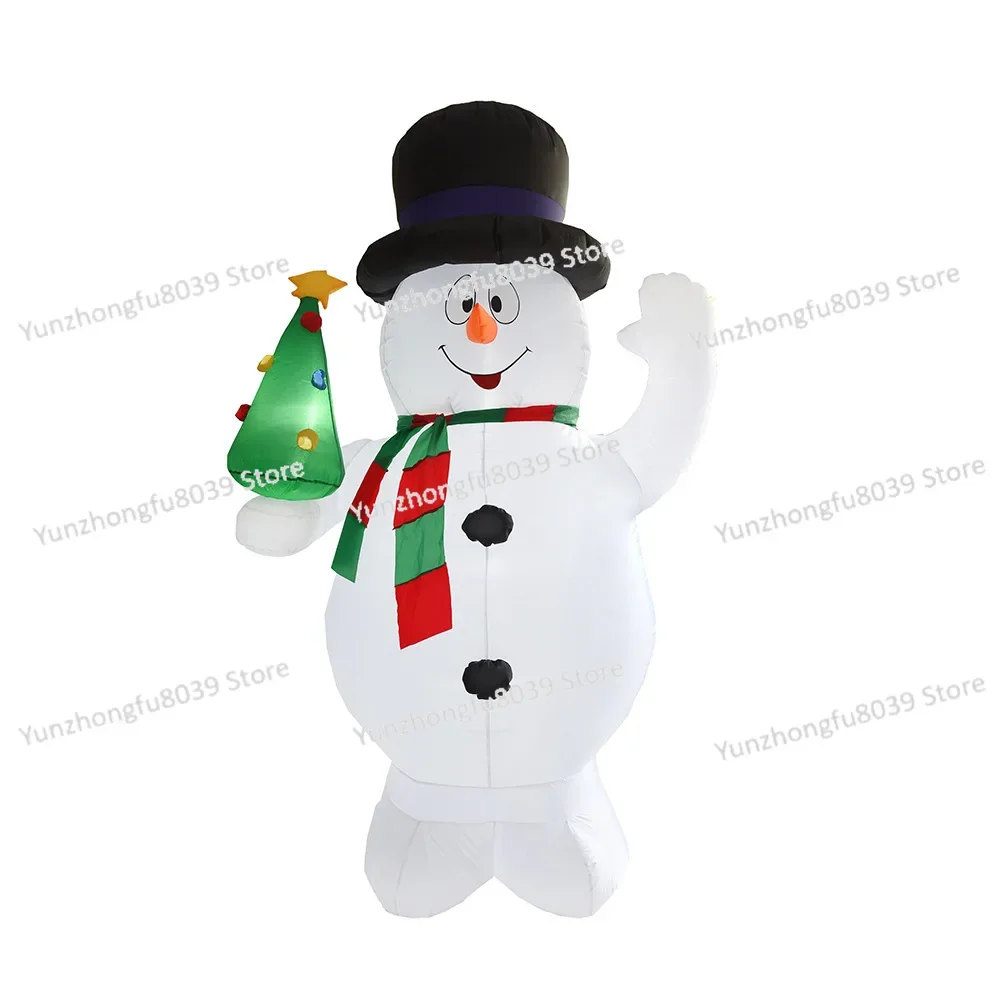 Cross-border Christmas inflatable air mold, inflatable snowman garden decoration, luminous inflatableChristmas decoration