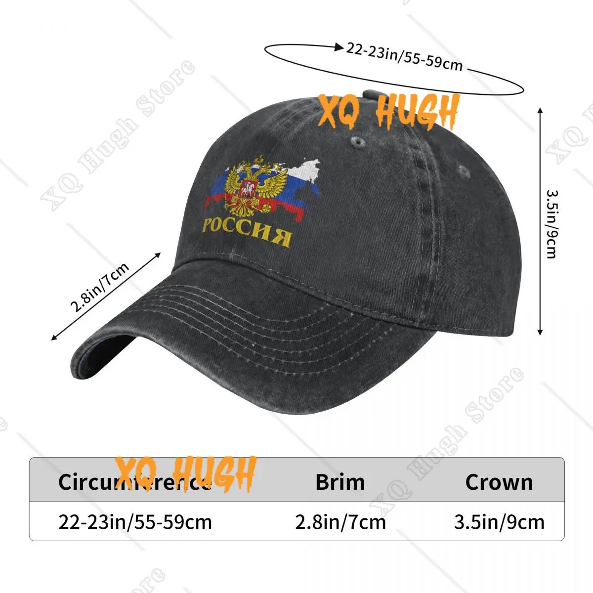 Russia Map Men Baseball Caps Adjustable Casual Cotton Sun Hats Unisex Dad Hats