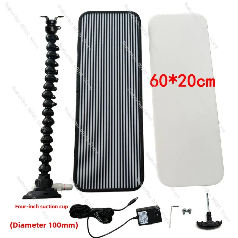 Car Dent Repair Tool 4inch Suction Cup Stand 6-Color Adjustable Dent Stripe Detection Repair Leveling Light