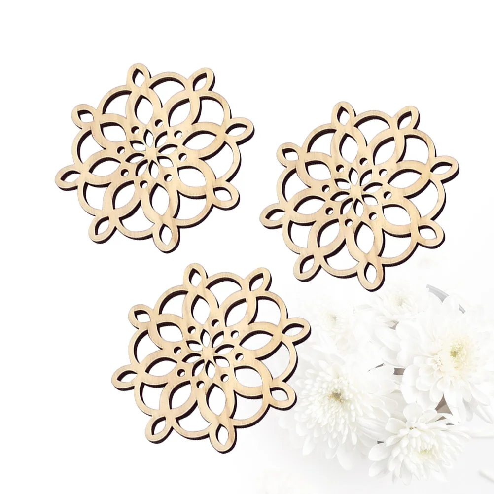 

3pcs Wooden Coasters Heat Resistant Scratch Proof Stain Resistant Table Mats For Home Office Bar Use Meal Drink Coasters Wood