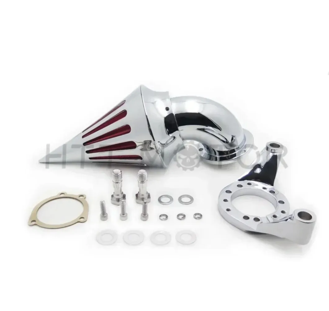 Motorcycle Spike Air Cleaner Intake Filter for Harley CV Carburetor Delphi V-Twin Chrome