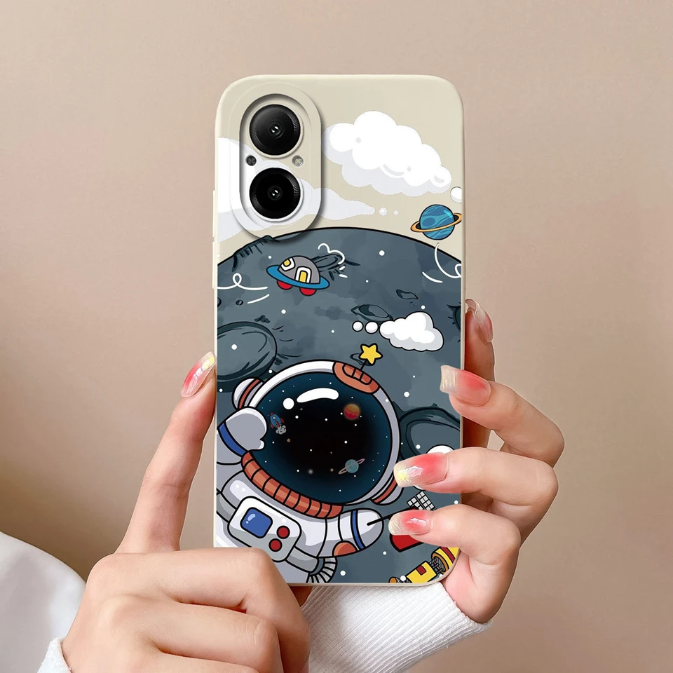 For Oppo Realme C67 4G Case Lovely Cat Liquid Silicone Durable Fashion Simplicity Back Cover For Oppo Realme C67 RealmeC67 Funda