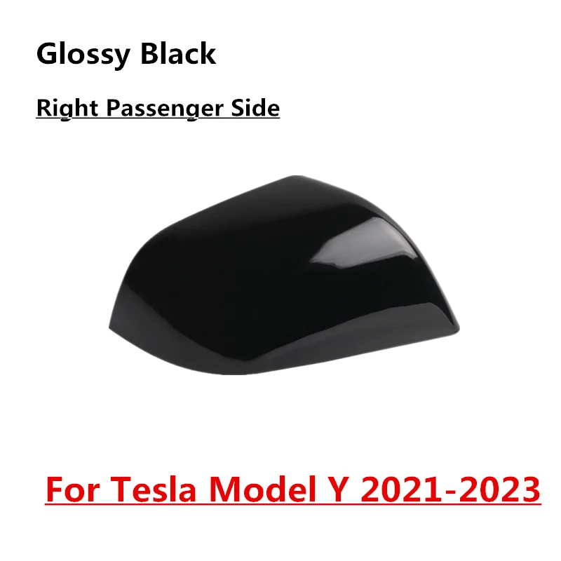 

Глянцевая черная крышка зеркала заднего вида с правой стороны пассажира для Tesla Model Y 21-23