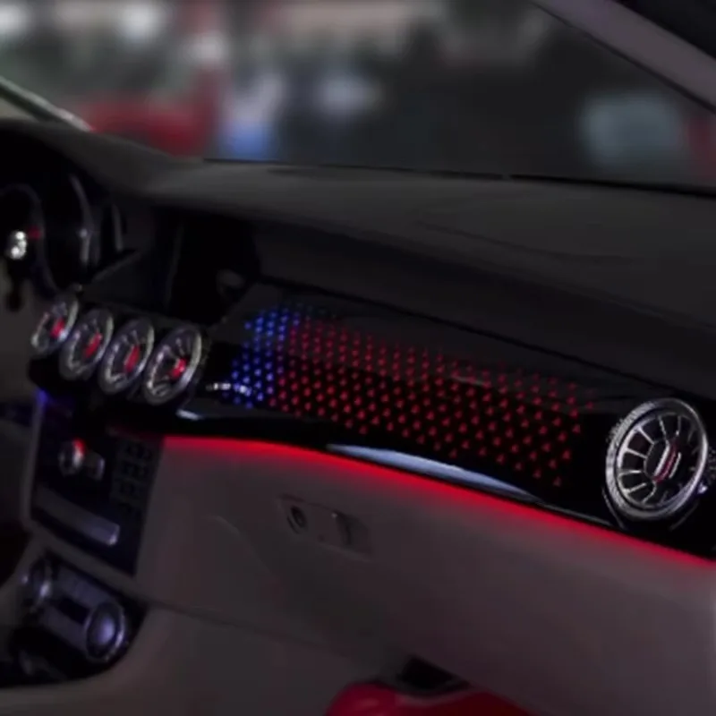 TMPRO Car LED Interior Ambient Lighting for CLS W218 2012-2017 64 Colors with APP Control Atmosphere Lighting Upgrade