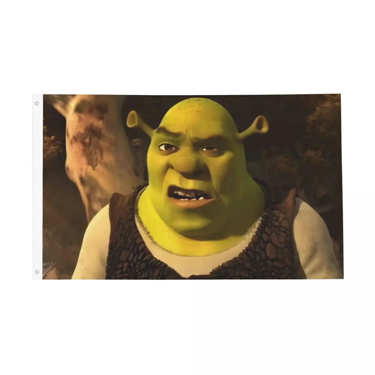 Shreks Funny Cartoon Flag Double Sided Outdoor Banner All Weather Home Room Dorm Wall Decor